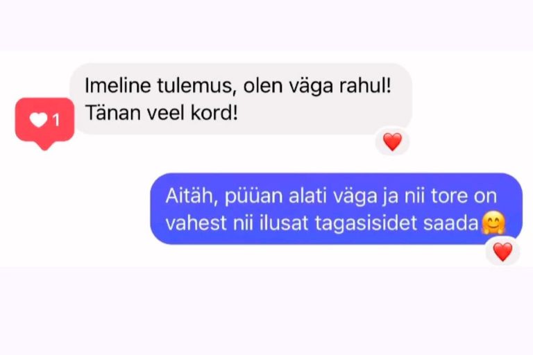 Meie parim tunnustus – Sinu tagasiside